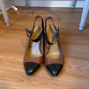 Brown and Black Women's Shoes